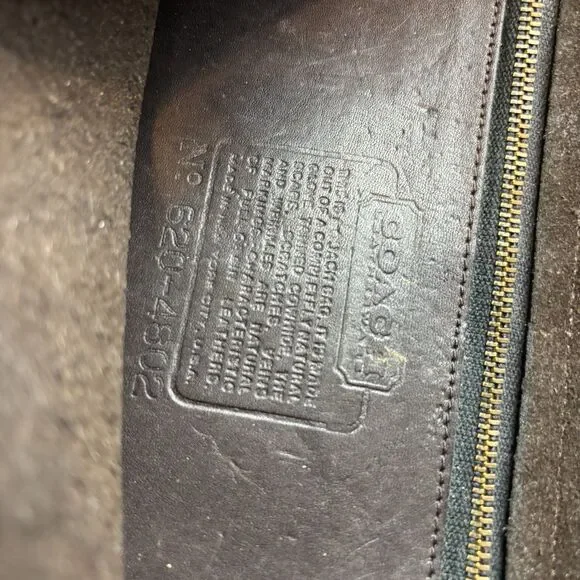 Vintage 90s Coach City Bag Mahogany Brown Leather Shoulder Crossbody Bag 4802 - Picture 5 of 10